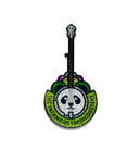 The Infamous Stringdusters x Nate Duval Panda Enamel Pin (Green Sparkle - Ltd to 200)