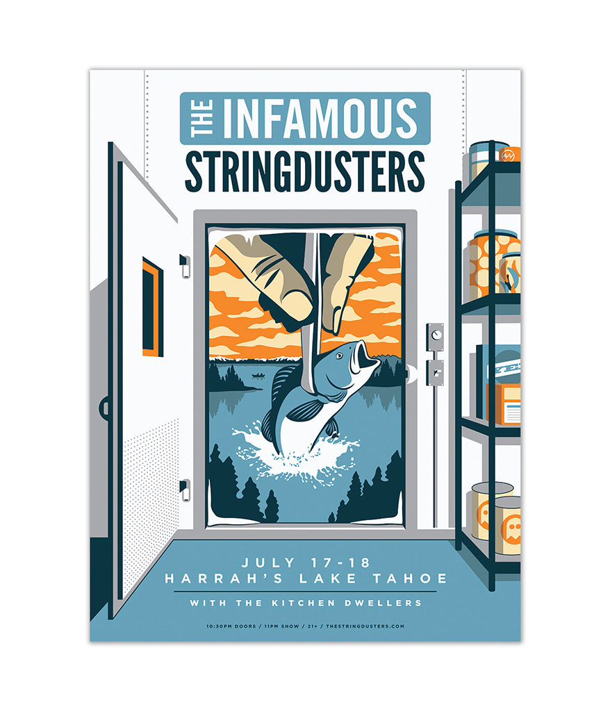 The Infamous Stringdusters July 17th & 18th 2018 Tahoe Poster