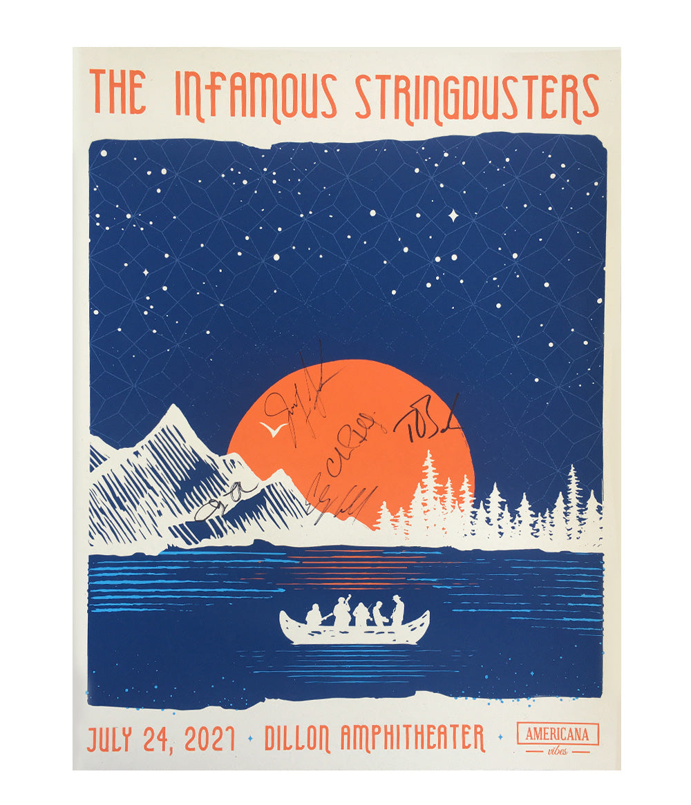 The Infamous Stringdusters Dillon Amphitheater July 24,2021 Poster (SIGNED)