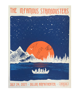 The Infamous Stringdusters Dillon Amphitheater July 24,2021 Poster (SIGNED)