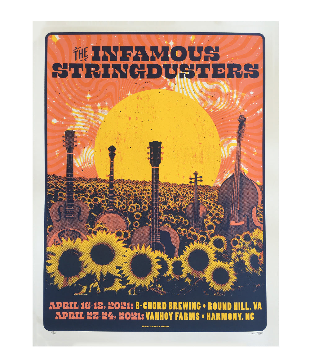 Stringdusters Tour The Infamous Stringdusters April 2021 Tour Poster