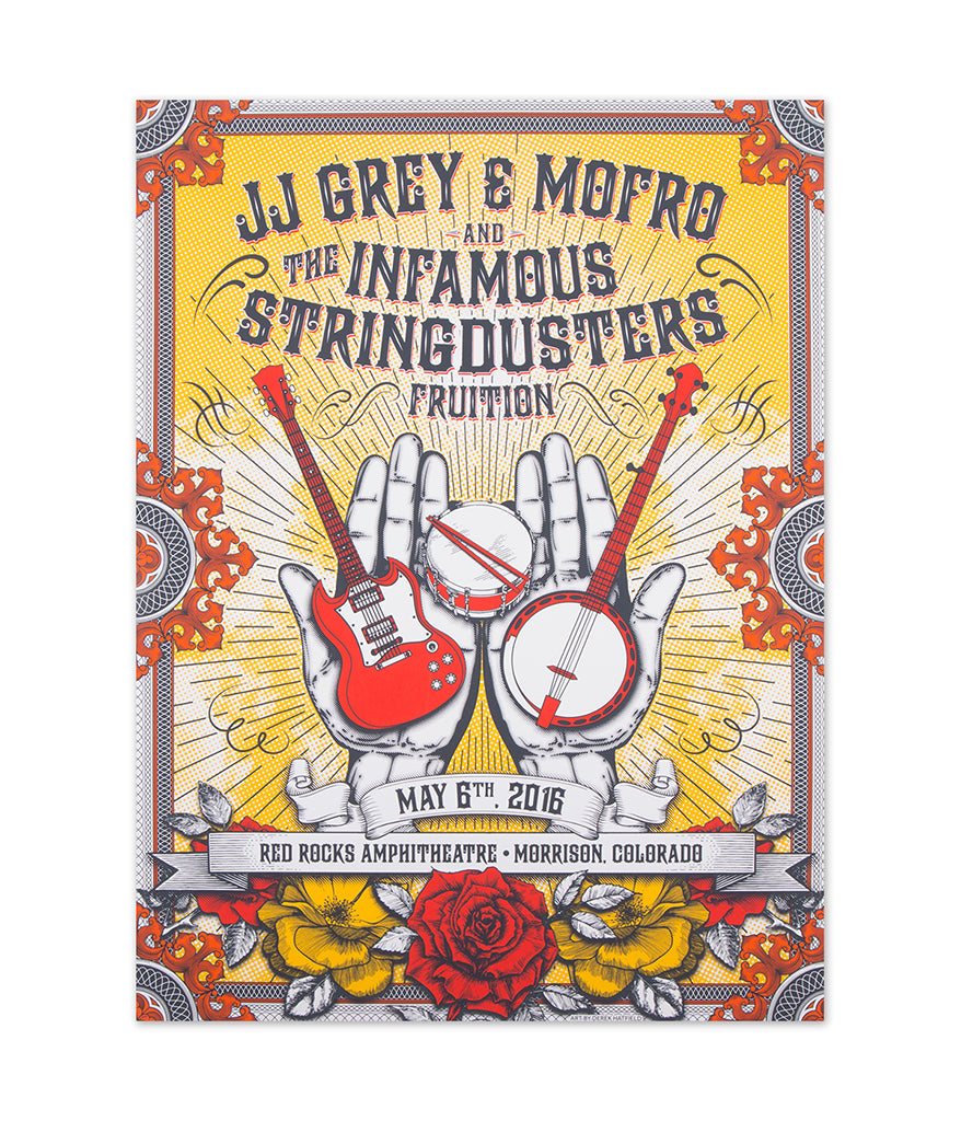 The Infamous Stringdusters May 6 2016 Red Rock Ampitheatre Poster