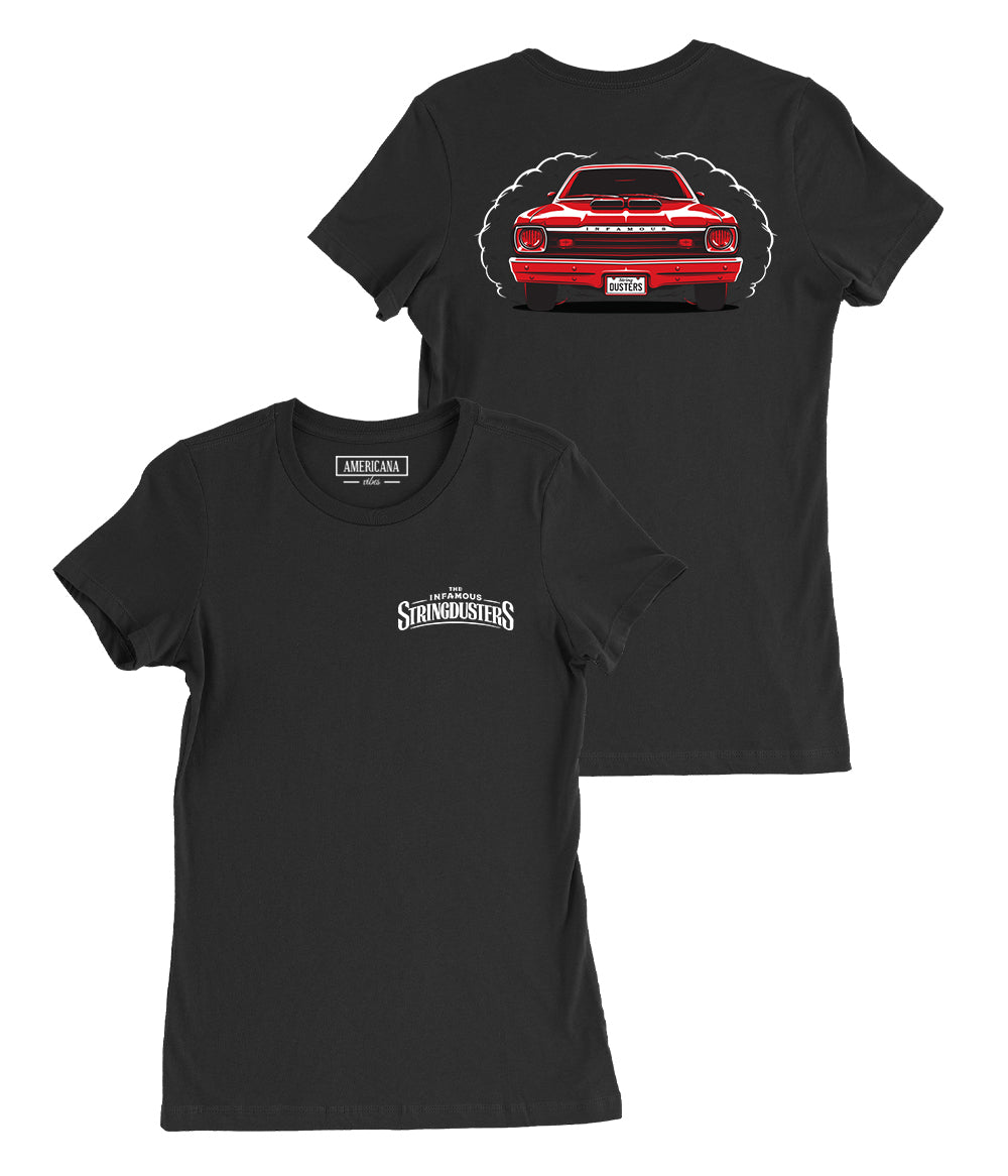 The Infamous Stringdusters Plymouth Duster Womens Shirt